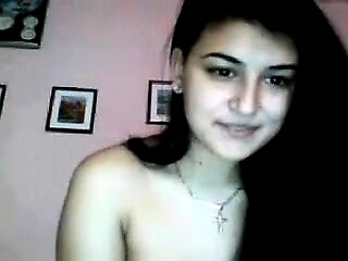 Charming Indian Girl Enjoying Webcam Alone